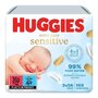Servetele umede Huggies Pure Extra Care Sensitive Triplo (56x3) - 1