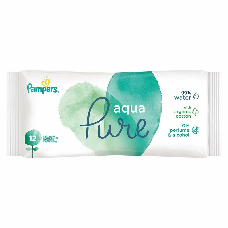 Pampers - servetele umede aqua pure (12buc)