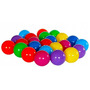 Set 100 de bile multicolore pentru piscina uscata sau cort, Soft Balls, 6 cm, din material plastic moale - 1