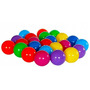 Set 100 de bile multicolore pentru piscina uscata sau cort, Soft Balls, 6 cm, din material plastic moale - 4