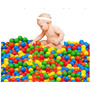 Set 100 de bile multicolore pentru piscina uscata sau cort, Soft Balls, 6 cm, din material plastic moale - 5