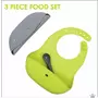 Set 2 bavete portabile, Bbluv, Poket, Cu lingurita inclusa, Fara BPA, Lime/Grey - 10