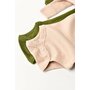 Set 2 body-uri cu maneca lunga bebe unisex din bumbac organic si modal - Verde/Blush, BabyCosy (Marime: 12-18 Luni) - 4