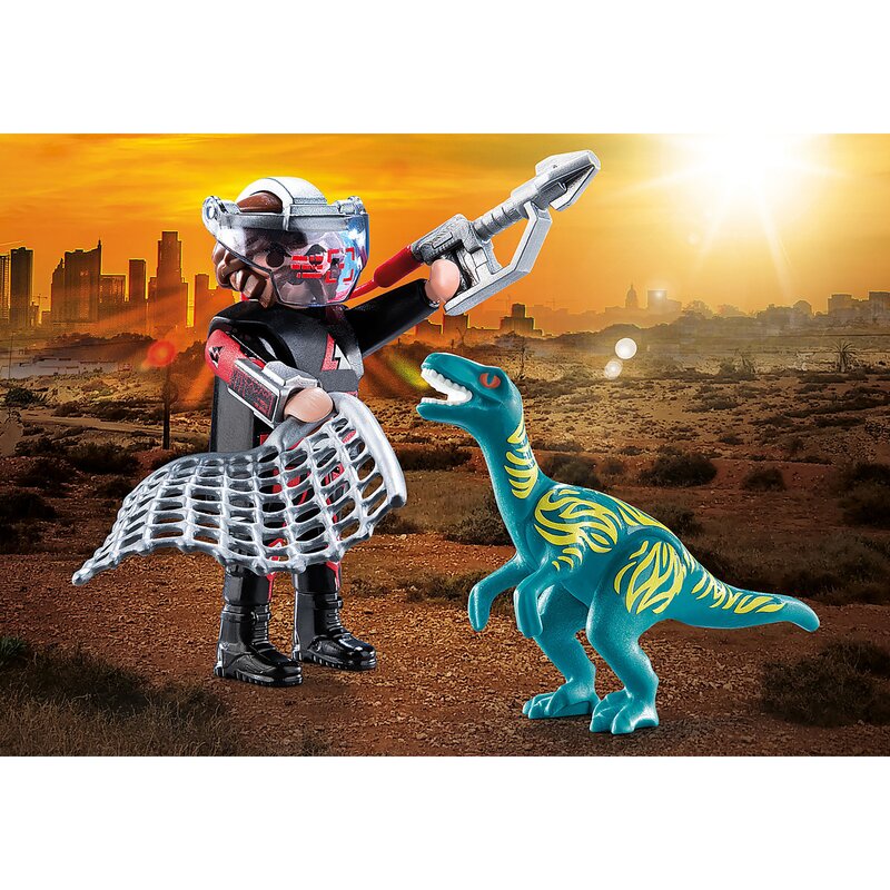 Playmobil - set figurine dinozaur si cercetator