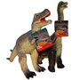 Up int'l - Set 2 figurine dinozauri din cauciuc, T-Rex maro si Brachiosaurus, 34 cm - 1