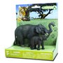 Collecta - Set 2 Figurine Elefant Asiatic cu pui - 1
