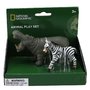 National Geographic - Set 2 figurine, Hipopotam si Zebra - 1