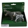 National Geographic - Set 2 figurine, Hipopotam si Zebra - 2