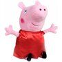 Play by play - Set 2 jucarii din plus George Dinos & Peppa Pig cu rochie rosie din satin 17 cm, Peppa Pig - 4