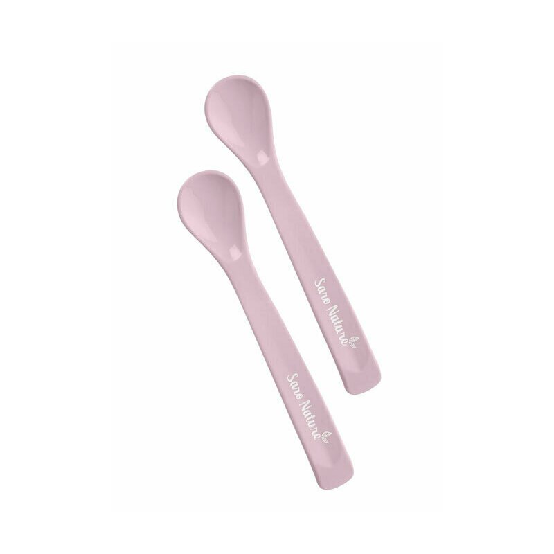 Saro baby - set tacamuri 2 bucati din silicon, roz