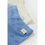 Set 2 pantalonasi cu botosei Printed, BabyCosy, 50% modal+50% bumbac, Ecru/Lavanda (Marime: 3-6 Luni) - 2