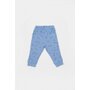 Set 2 pantalonasi Printed, BabyCosy, 50% modal+50% bumbac, Ecru/Lavanda (Marime: 18-24 Luni) - 4