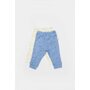 Set 2 pantalonasi Printed, BabyCosy, 50% modal+50% bumbac, Ecru/Lavanda (Marime: 18-24 Luni) - 5