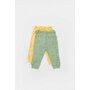 Set 2 pantalonasi Printed, BabyCosy, 50% modal+50% bumbac, Verde/Lamaie (Marime: 6-9 luni) - 3
