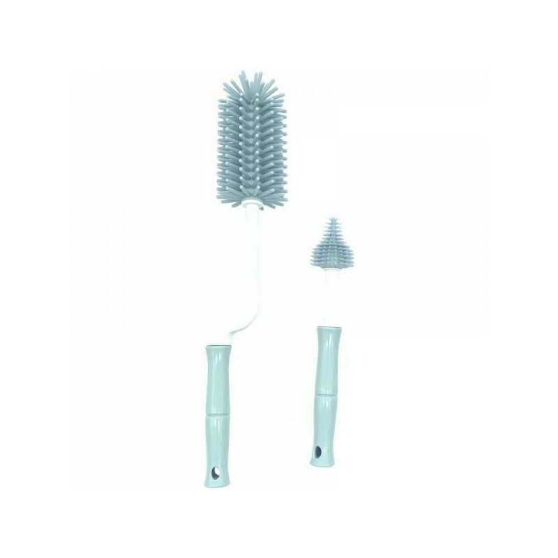 Bo jungle - set perii , pentru curatare biberoane din silicon, albastru