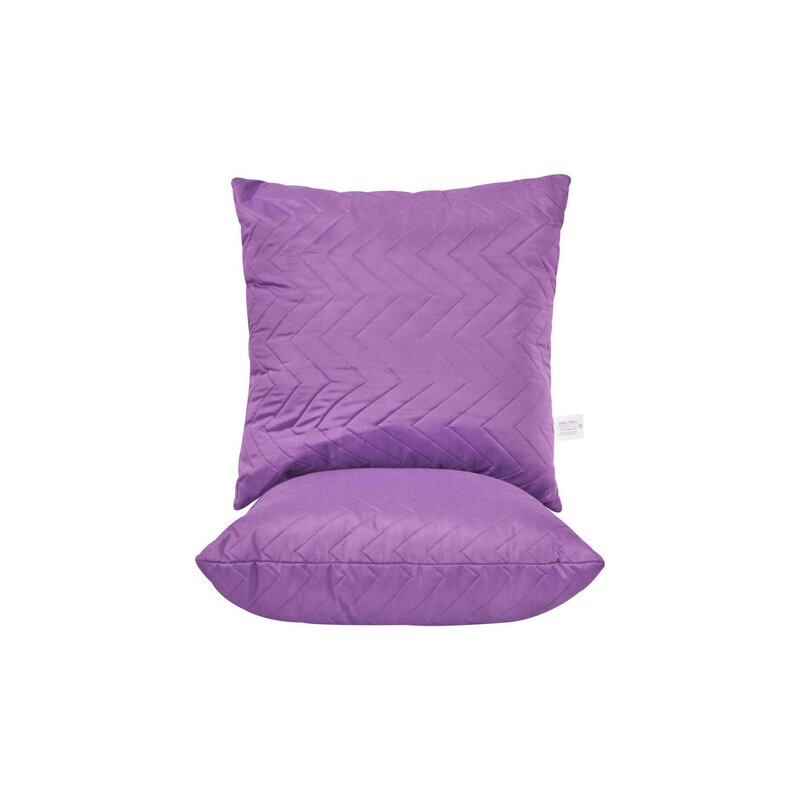 Set 2 Perne matlasate US, microfibra Purple Magic, 70x70 cm