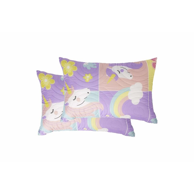 Set 2 perne Somnart Unicorn, 50x70 cm, microfibra