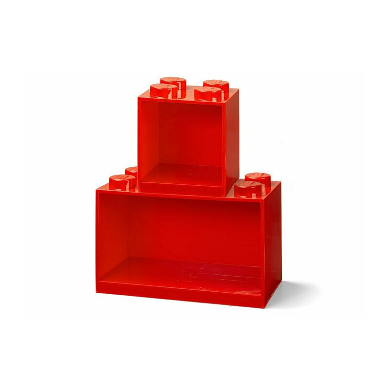 Lego - set 2 rafturi caramida - rosu