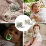 Set 2 suzete bebelusi, BabyOno, 6-18 luni, Anatomice, Maner fosforescent, Fara BPA, Scut ventilat Air Flow, Usor de sterilizat, Verde/ Bej - 11
