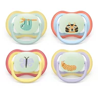 Set 2 suzete bebelusi, Philips Avent, Ultra Air Nighttime, Ortodontice, Silicon moale, Ventilate, Senzatie naturala, Fara BPA, 0-6 luni, multicolor