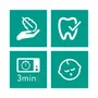 Set 2 suzete bebelusi, Philips Avent, Ultra Start, Ortodontice, Silicon moale, Usoare, Fara inel si fara BPA, Fosforescente, Fara BPA, 0-2 luni, Cu model, Verde/Mov - 6