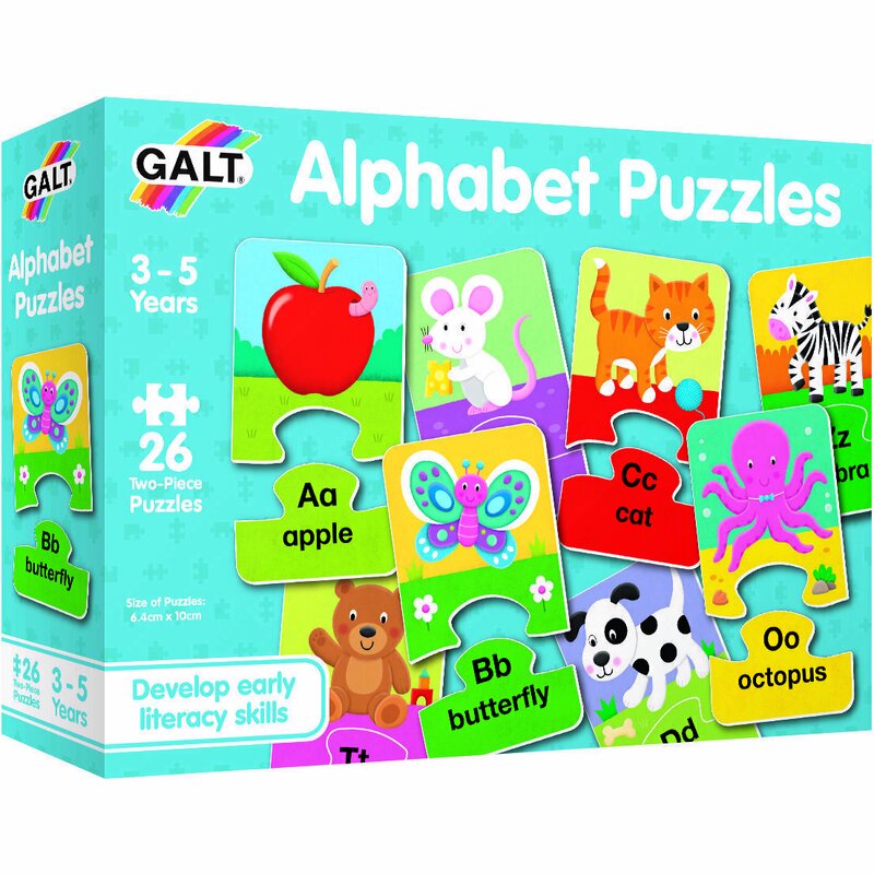 Galt - set 26 de puzzle-uri alfabet (2 piese)