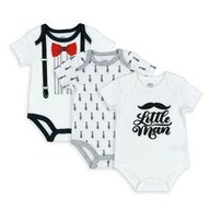 Set 3 body-uri pentru bebelusi Little Man - marimea 0-3 luni