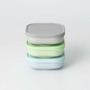Set 3 boluri pentru hrana bebelusi Miniware Snack Bowl, 100% din materiale naturale biodegradabile, Aqua+Grey+Keylime - 1