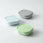 Set 3 boluri pentru hrana bebelusi Miniware Snack Bowl, 100% din materiale naturale biodegradabile, Aqua+Grey+Keylime - 5