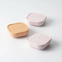 Set 3 boluri pentru hrana bebelusi Miniware Snack Bowl, 100% din materiale naturale biodegradabile, Cotton Candy+Toffee+Vanilla - 2