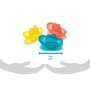 Set 3 jucarii de baie, Playgro, Include 3 barcute colorate, Cu gauri pentru a se revarsa apa, 6 luni+, Bright Baby Boats - 6