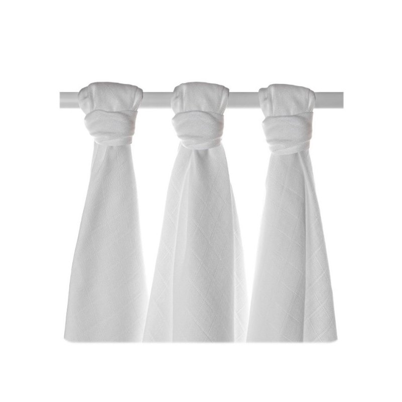 Xkko - set 3 museline din bambus 70x70cm, natural