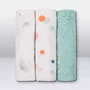 Set 3 museline, Lionelo, Dot, Multifunctionale, Din bambus, Ideale pentru infasat, Cu proprietati antibacteriene, antifungice si antialergice, Lavabile la masina de spalat, 70x70 cm, Multicolor - 7