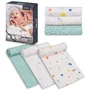 Set 3 museline, Lionelo, Dot, Multifunctionale, Din bambus, Ideale pentru infasat, Cu proprietati antibacteriene, antifungice si antialergice, Lavabile la masina de spalat, 70x70 cm, Multicolor - 4