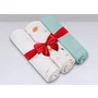 Set 3 museline, Lionelo, Dot, Multifunctionale, Din bambus, Ideale pentru infasat, Cu proprietati antibacteriene, antifungice si antialergice, Lavabile la masina de spalat, 70x70 cm, Multicolor - 10