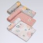 Set 3 museline, Lionelo, Leaf, Multifunctionale, Din bambus, Ideale pentru infasat, Cu proprietati antibacteriene, antifungice si antialergice, Lavabile la masina de spalat, 70x70 cm, Multicolor - 3