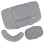 Set 3 perne ergonomice, BBluv, Ergo, Pentru cap, gat si trunchi, 8 functii, Inclinare 12 grade, Cu husa detasabila si lavabila, 0 luni+, Grey - 1