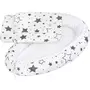Set 3 piese, New Baby, Baby Nest, Cu paturica si pernuta, Grey stars
