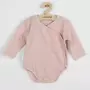 Set 3 piese, New Baby, Include body cu maneca lunga, pantalonasi cu botosei, caciulita, Marime 62, Din bumbac 100%, I am Pink - 4