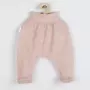 Set 3 piese, New Baby, Include body cu maneca lunga, pantalonasi cu botosei, caciulita, Marime 62, Din bumbac 100%, I am Pink - 5