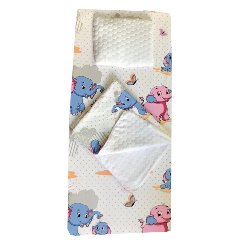 Deseda - set 3 piese de iarna paturica cu cearsaf si pernuta pentru pat 160x80 cm animale