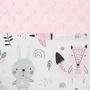 Set 3 piese, New Baby, Luxury, Baby Nest cu doua fete, Cu paturica si pernuta in forma de inima, Minky Bears Pink - 6