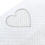 Set 3 piese, New Baby, Luxury, Baby Nest cu doua fete, Cu paturica si pernuta in forma de inima, Minky Heart White - 7