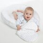 Set 3 piese, New Baby, Luxury, Baby Nest cu doua fete, Cu paturica si pernuta in forma de inima, Minky Heart White - 10