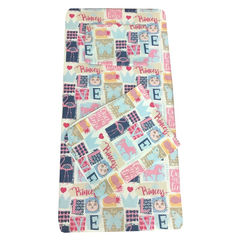 Deseda - set 3 piese paturica cu cearsaf si pernuta 140x70 cm princess