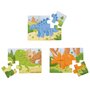 Set 3 puzzle din lemn - Dinozauri - 3
