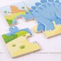 Set 3 puzzle din lemn - Dinozauri - 4
