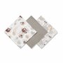 Set 3 scutece, BabyOno, Din muselina, Multifunctionale, Dimensiune 70x70 cm, 0 luni+, Bumbac, Gri/Multicolor - 5