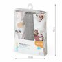 Set 3 scutece, BabyOno, Din muselina, Multifunctionale, Dimensiune 70x70 cm, 0 luni+, Bumbac, Gri/Multicolor - 7