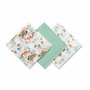 Set 3 scutece, BabyOno, Din muselina, Multifunctionale, Dimensiune 70x70 cm, 0 luni+, Bumbac, Verde/Multicolor - 5
